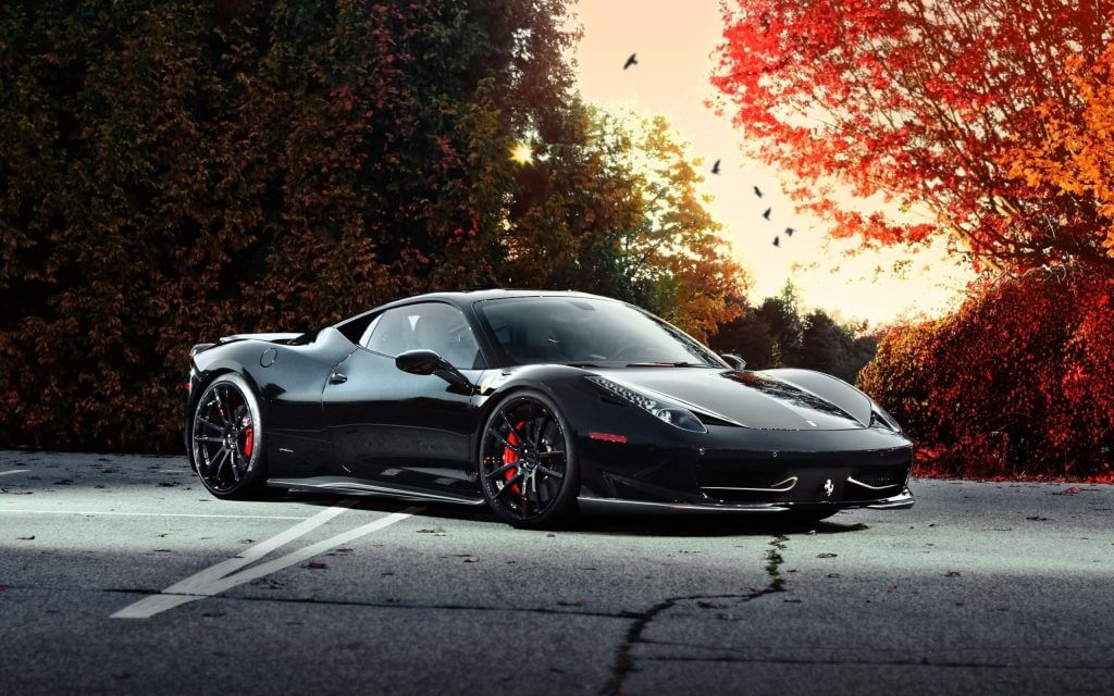 a black sports car parked on a road, Car Hire in Manila