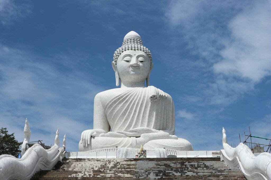 The Big Buddha Under Blue Sky. Things to Do in Phuket Thailand