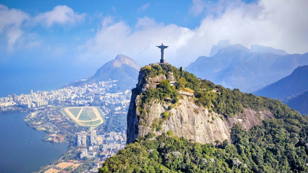 Aerial view of Rio de Janeiro city skyline in Brazil. Best Places to Visit in South America: Top Must-See Gems