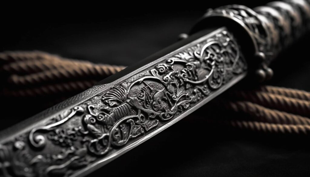 Elegance in an Antique Silver Embroidery Weapon. Elegance in an Antique Silver Embroidery Weapon 