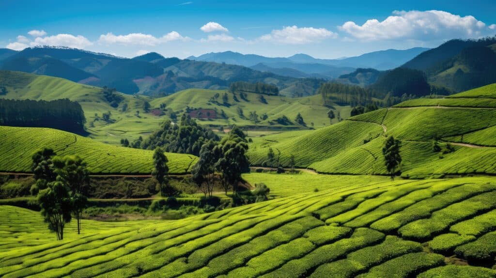 vecteezy field countryside tea plantations ai generated 32434941